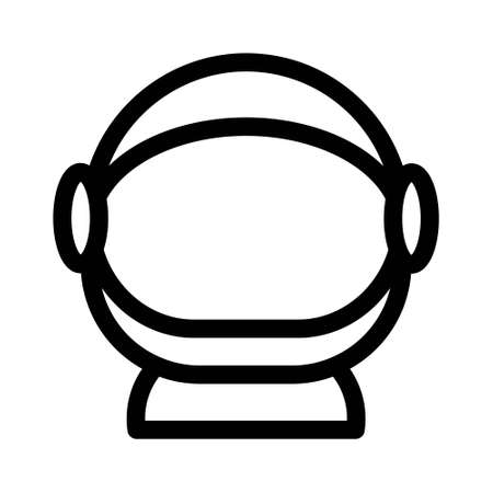 Astronaut helmet icon outline style. Element for space design. Science space objectのイラスト素材