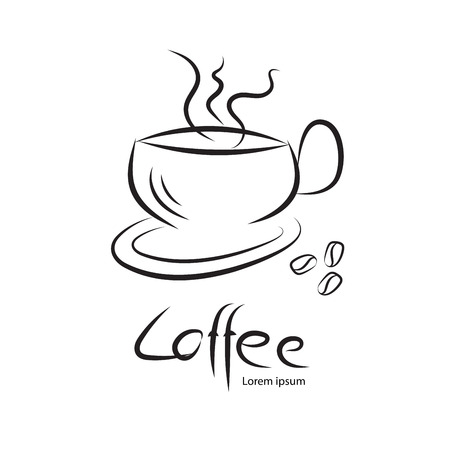 Coffee cup vector,  icon design, web icon, business signのイラスト素材