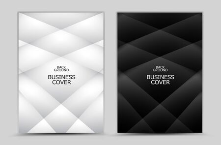 Business cover design, Black and white Polygon background vector, Book cover, annual report, brochure flyer, web texture, graphic design elements
のイラスト素材