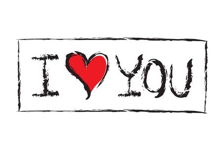 I love you, handwritten abbreviated text with heart shape vector illustration can be use for banner, t-shirt, clothes, postcard, poster, brand, logotype, book cover

のイラスト素材