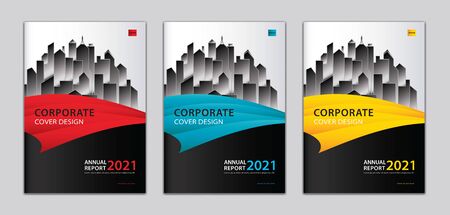 Corporate cover design template Can be adapt to annual report, presentation, Portfolio, business brochure flyer, book cover, poster, banner, website. abstract background. a4 sizeのイラスト素材