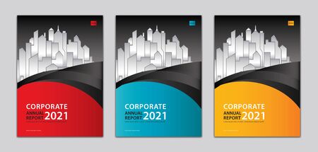 Corporate cover design template Can be adapt to annual report, presentation, Portfolio, business brochure flyer, book cover, poster, banner, website. abstract background. a4 sizeのイラスト素材