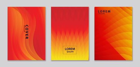 Abstract vector covers design template. Red cover template. gradient background. Background for decoration presentation, brochure, catalog, poster, book, magazine, banner, web pageのイラスト素材