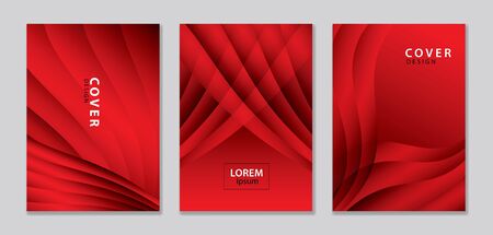 Abstract vector covers design template. Red cover template. gradient background. Background for decoration presentation, brochure, catalog, poster, book, magazine, banner, web pageのイラスト素材