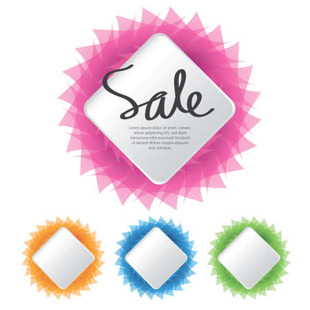 Set of apple colorful icon vector shapes, sale banner, sticker, label, icon, buttons, tags, promotion banner, marketing, Design elements for businessのイラスト素材
