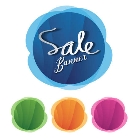 Set of apple colorful icon vector shapes, sale banner, sticker, label, icon, buttons, tags, promotion banner, marketing, Design elements for businessのイラスト素材