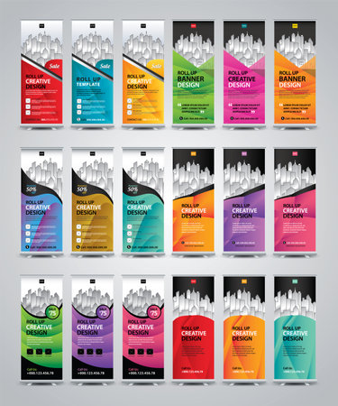 Collection vertical banners templateのイラスト素材