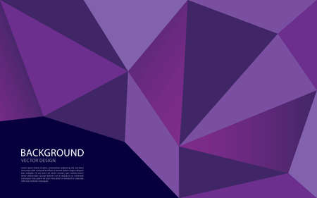 Purple polygon abstract background vector creative design, web background, banner, flyer template, purple polygonal texure, cover design, Minimal geometric pattern purple color, Brochure cover templateのイラスト素材