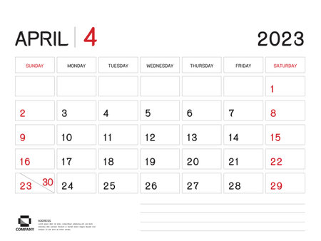 Calendar 2023 Vector- July 2023 year planner template, Desk Calendar 2023 Design, Week Start On Sunday, Planner, Stationery, Printing media, advertisement, business templateのイラスト素材