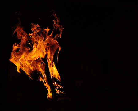 isolated flameの写真素材