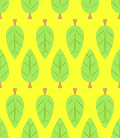 Leaves seamless pattern. Endless leaves pattern for wallpaper, wrapping Paper, packaging, etc.のイラスト素材