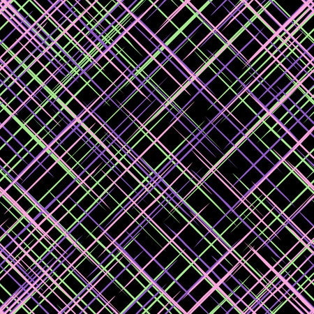 Scratches seamless pattern in vibrant colors. Vibrant scratches vector repeatable pattern with black background.のイラスト素材