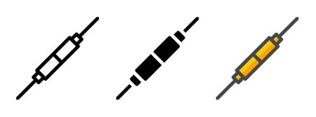 Multipurpose jack vector icon in outline, glyph, filled outline style. Three icon style variants in one pack.のイラスト素材