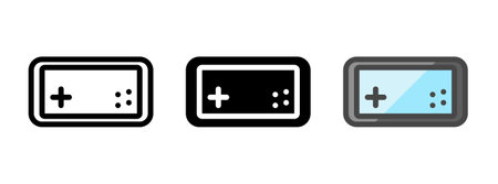 Multipurpose smartphone vector icon in outline, glyph, filled outline style. Three icon style variants in one pack.のイラスト素材