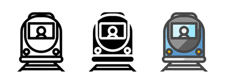 Multipurpose machinist vector icon in outline, glyph, filled outline style. Three icon style variants in one pack.のイラスト素材
