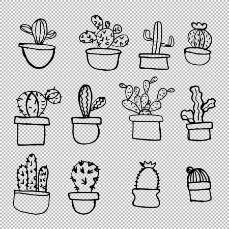 Cactus illustration for cards, invitation, templatesのイラスト素材