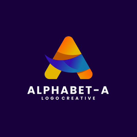 Letter A Logo Alphabet A logoのイラスト素材