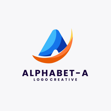 Letter A Logo Alphabet A logoのイラスト素材