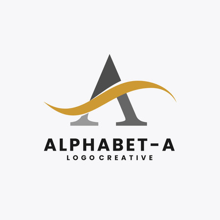 Letter A Logo Alphabet A logoのイラスト素材