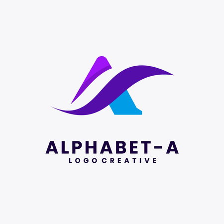 Letter A Logo Alphabet A logoのイラスト素材
