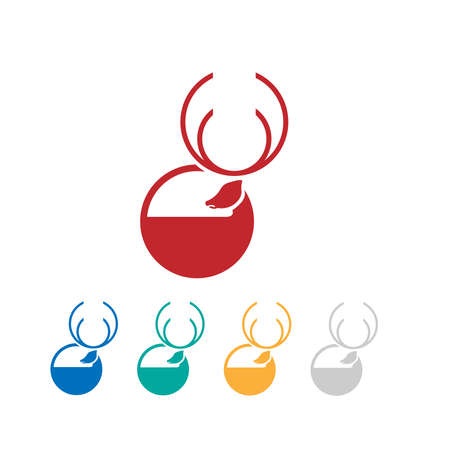 deer logoのイラスト素材