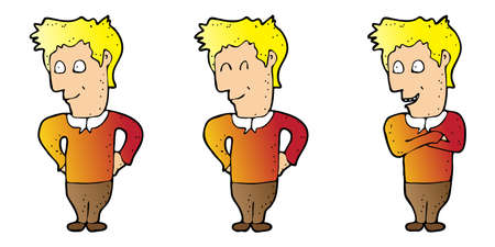 Explainer character for teenage boyのイラスト素材