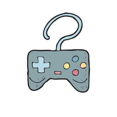 digitally drawn illustration design with theme of stick gameのイラスト素材