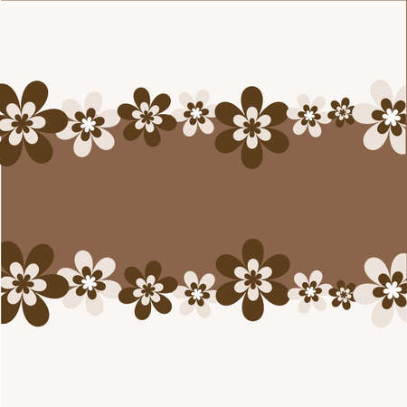 Abstract Template With Flowerのイラスト素材