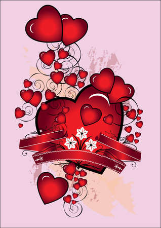 Background With Heartsのイラスト素材