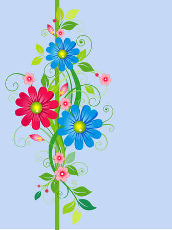 Beautiful seamless vector floral patternのイラスト素材
