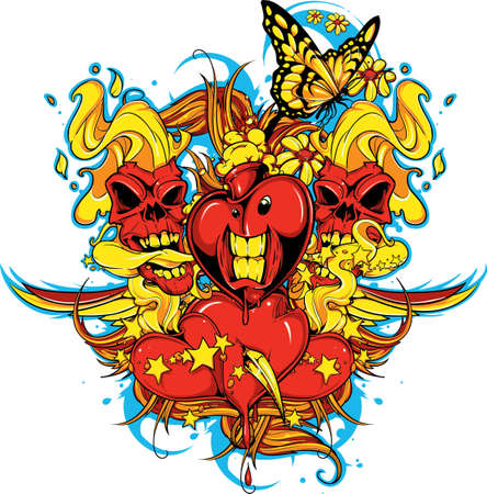 Vector t-shirt designのイラスト素材
