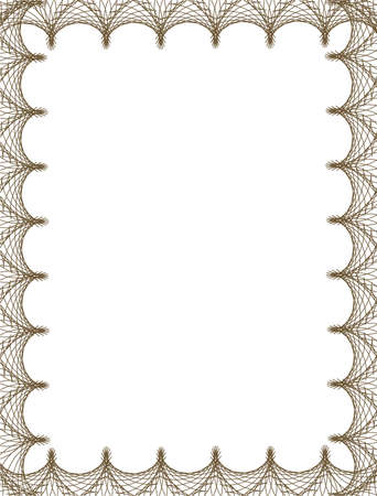 simple black ornamental decorative frameのイラスト素材