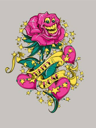 happy roseのイラスト素材