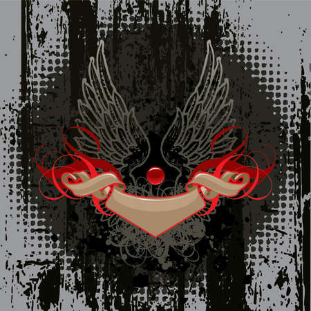 Angle Black wings Graphic vectorのイラスト素材
