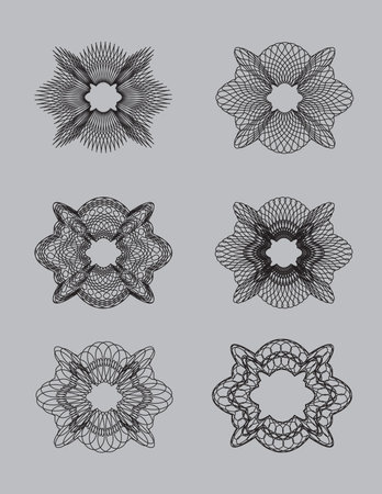 Set of Decorative frames and borders setのイラスト素材