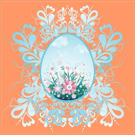 Frame of flowersのイラスト素材