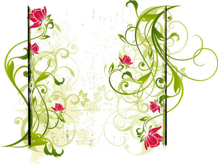 floral design elementsのイラスト素材