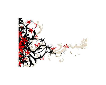 floral design elementsのイラスト素材