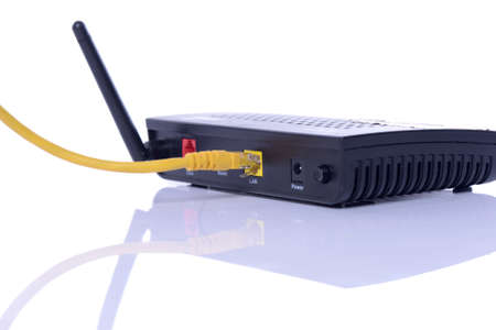wireless modem on white background