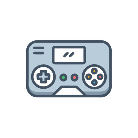 Gamepad icon in trendy flat style isolated on white background. Game symbol for your web site design, logo, app, UI. Vector illustration, EPS10.のイラスト素材