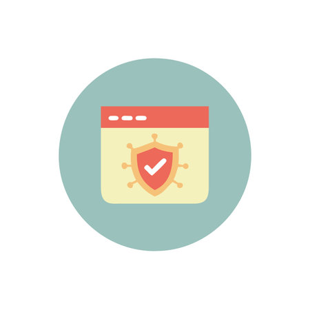 Protection icon. Vector illustration in flat design. Eps 10.のイラスト素材