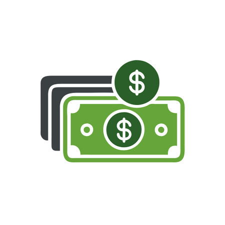 Money icon on background for graphic and web design. Creative illustration concept symbol for web or mobile appのイラスト素材