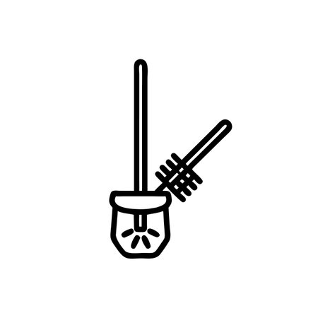 Broom icon. Cleaning service concept. Vector illustration can be used for topics like cleaning, housework, householdのイラスト素材