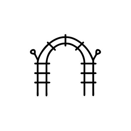 Arch icon. Simple element illustration. Arch symbol design from Architecture collection. Can be used for web and mobileのイラスト素材