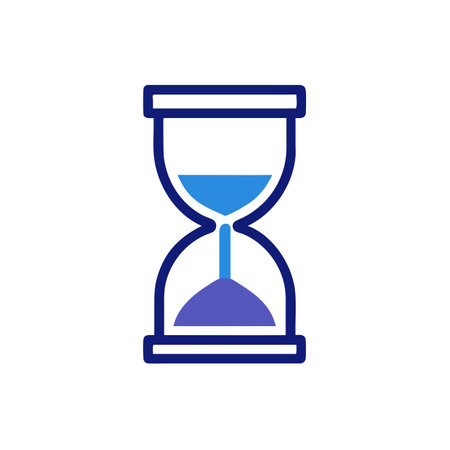 Hourglass icon. Flat design style eps 10 vector illustration.