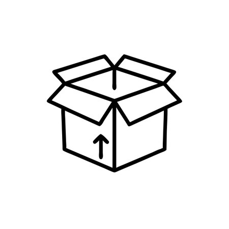 Box icon vector. Delivery box icon vector. Delivery box vector icon.のイラスト素材