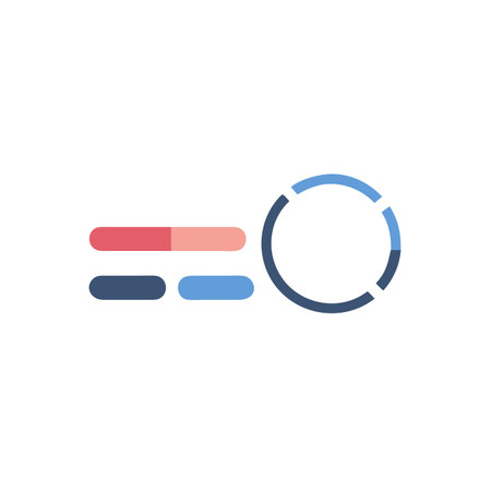 Search icon in flat color style. Magnifying glass symbol for web designのイラスト素材