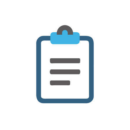 Clipboard icon in flat style. Document vector illustration on white isolated background. Note business concept.のイラスト素材