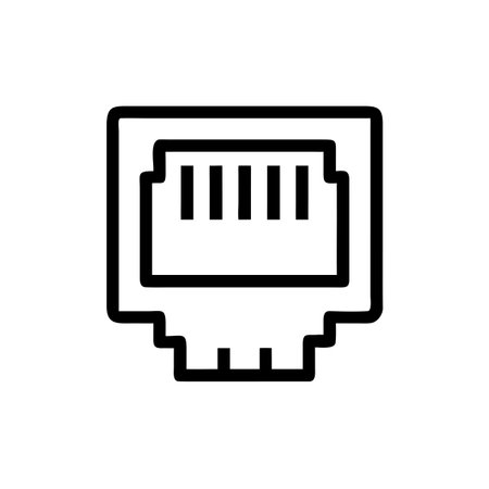 Network icon vector. A thin line sign. Isolated contour symbol illustrationのイラスト素材