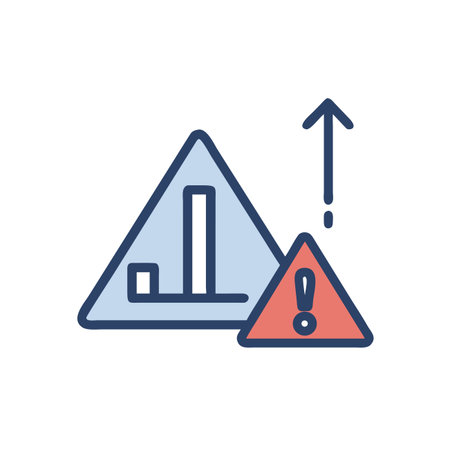 warning signal line style icon design of Security system warning protection danger web alert and safe theme Vector illustrationのイラスト素材